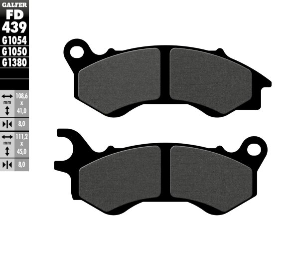 Brake Pad Semi Metal Scooter