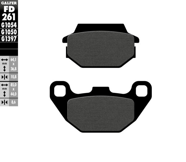 Brake Pad Semi Metal Scooter