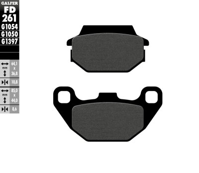 Brake Pad Semi Metal Scooter