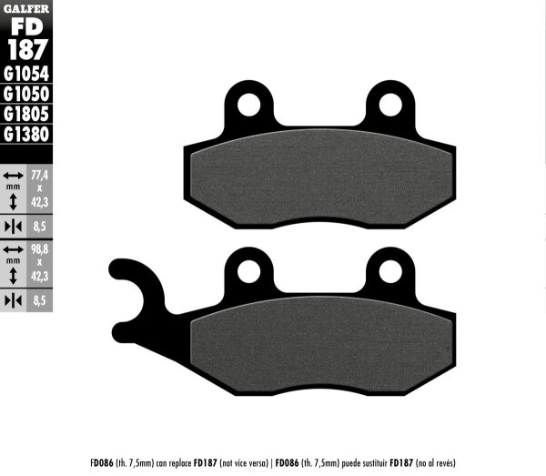 Brake Pad Semi Metal Scooter