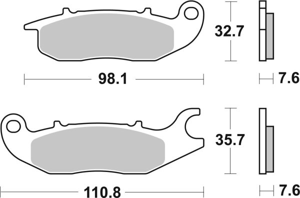 Brake Pad Car/cer Scoot