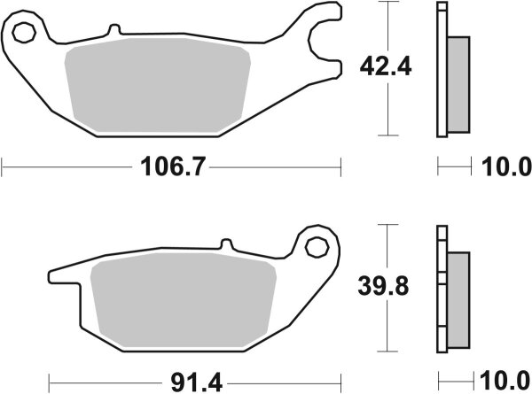 Brake Pad Car/cer Scoot