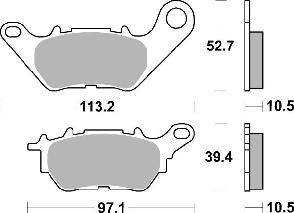 Brake Pad Car/cer Scoot