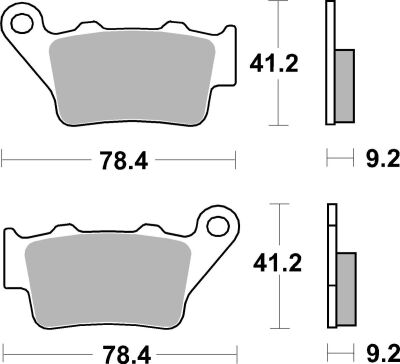 Brake Pad Car/cer Scoot
