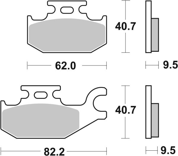 Brake Pad Car/cer Scoot