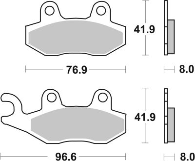 Brake Pad Car/cer Scoot