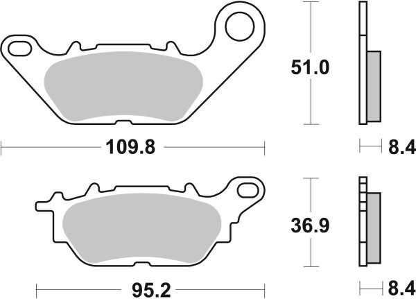 Brake Pad Car/cer Scoot