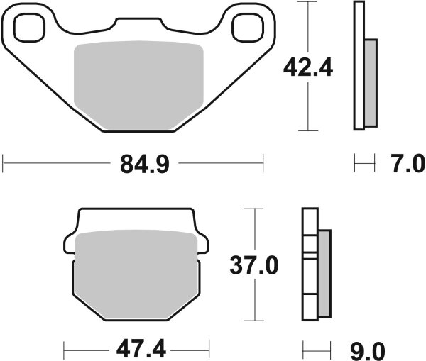 Brake Pad Car/cer Scoot