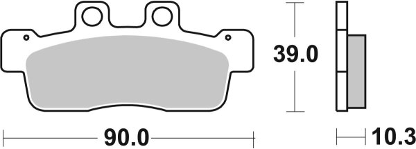 Brake Pad Car/cer Scoot