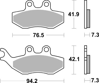 Brake Pad Car/cer Scoot