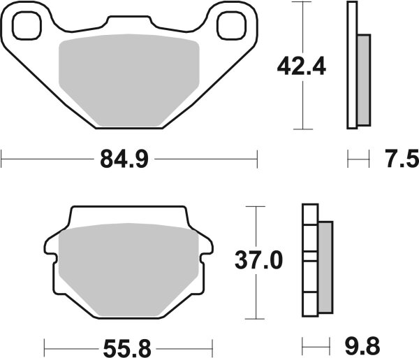 Brake Pad Car/cer Scoot