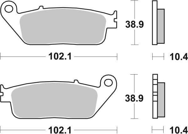 Brake Pad Car/cer Scoot