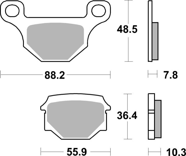 Brake Pad Car/cer Scoot