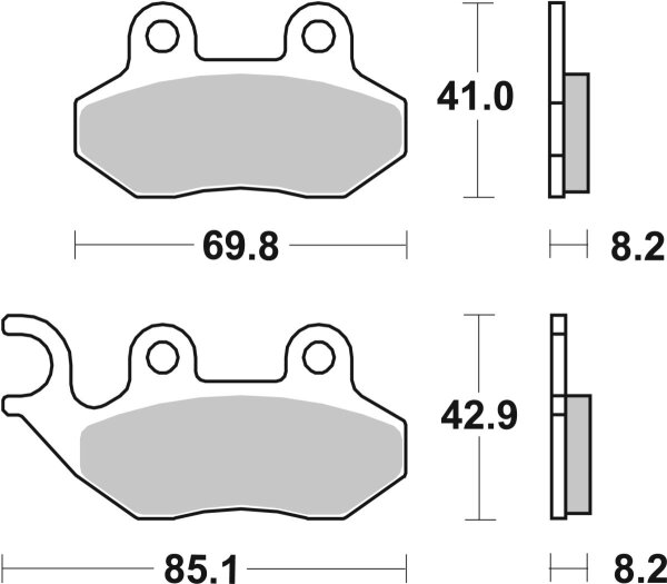 Brake Pad Car/cer Scoot
