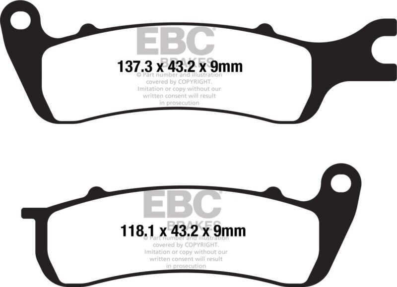 Brake Pad Fa Ser Organic
