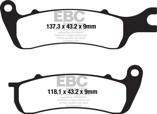 Brake Pad Fa Ser Organic
