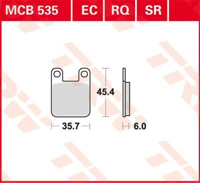 Brake Pad Trw Mcb535rq