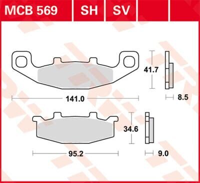 Brake Pad Trw Mcb569sv
