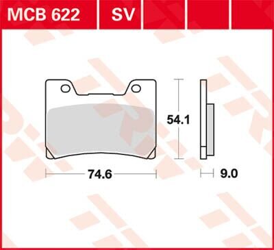 Brake Pad Trw Mcb622sv