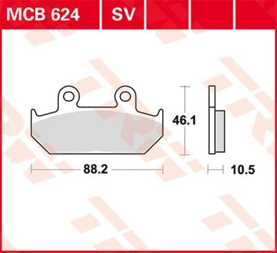 Brake Pad Trw Mcb624sv