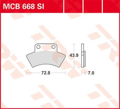Brake Pad Trw Mcb668si