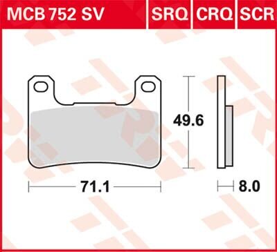 Brake Pad Trw Mcb752crq