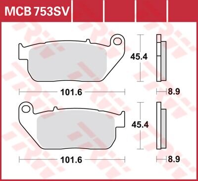 Brake Pad Trw Mcb753sv