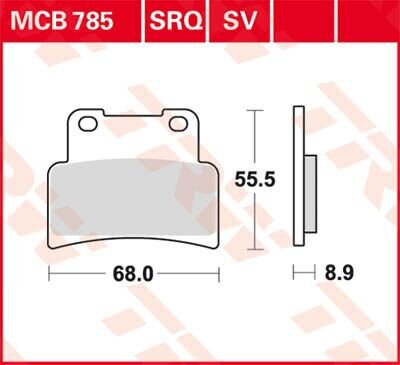 Brake Pad Trw Mcb785sv