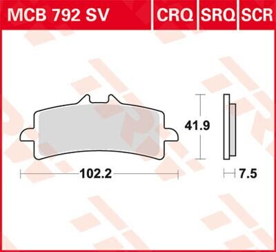Brake Pad Trw Mcb792sv
