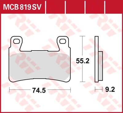 Brake Pad Mcb819sv
