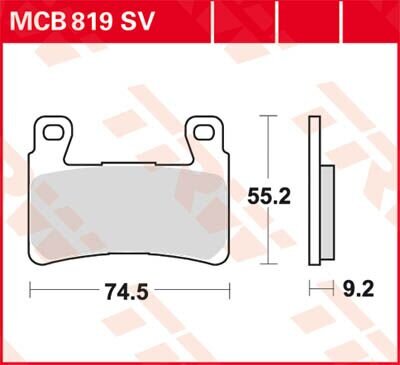 Brake Pad Mcb819sv