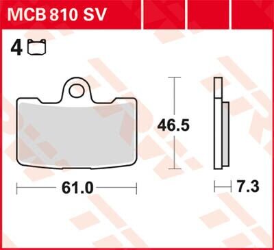 Brake Pad Trw Mcb810sv