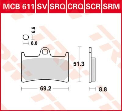 Brake Pad Sinter Scooter 125+