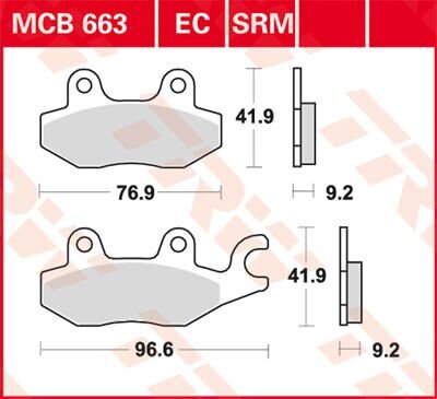 Brake Pad Sinter Scooter 125+
