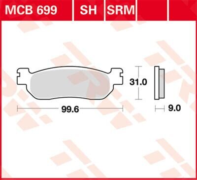 Brake Pad Sinter Scooter 125+