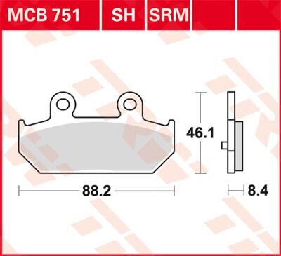 Brake Pad Sinter Scooter 125+