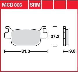 Brake Pad Sinter Scooter 125+