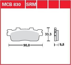 Brake Pad Sinter Scooter 125+