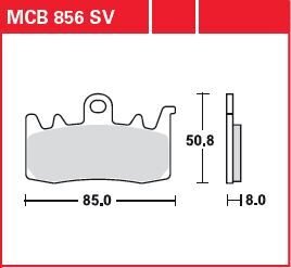 Brake Pad Sinter Front Street
