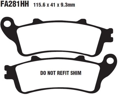 Brake Pad Hh Sint Scooter