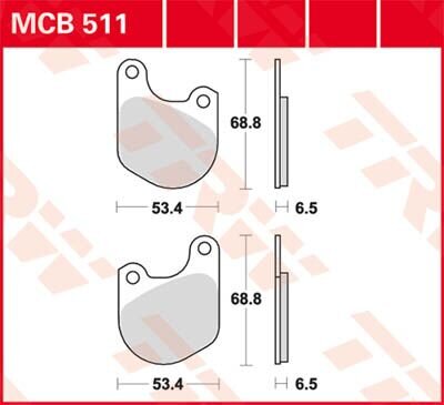 Brake Pad Trw Mcb511