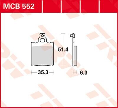 Brake Pad Trw Mcb552