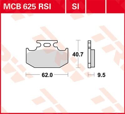 Brake Pad Trw Mcb625si