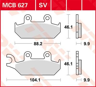 Brake Pad Trw Mcb627