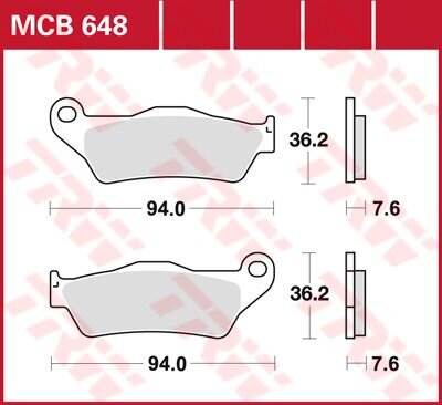 Brake Pad Trw Mcb648