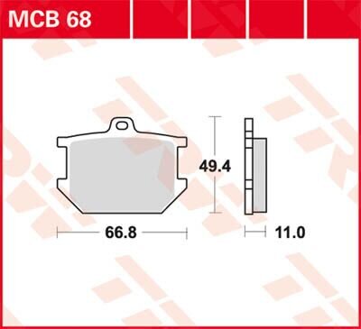 Brake Pad Trw Mcb68