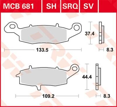 Brake Pad Trw Mcb681