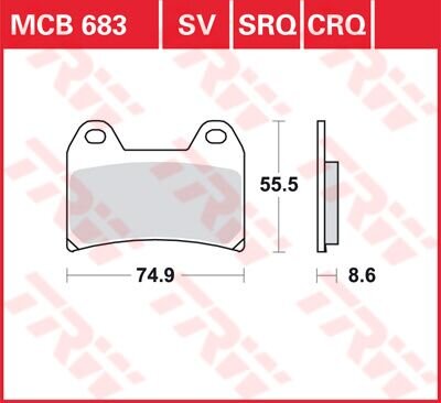 Brake Pad Trw Mcb683