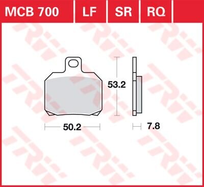Brake Pad Trw Mcb700
