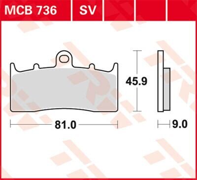 Brake Pad Trw Mcb736